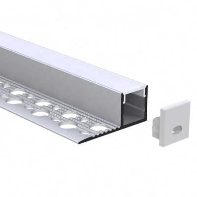 Slim Trimless Plasterboard Flush Mounted Aluminium LED Profile Channel For Ceiling