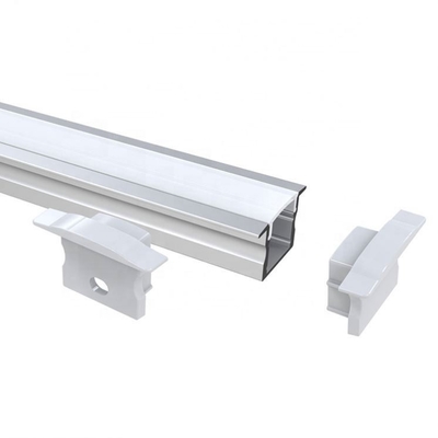 Aluminum Alloy Recessed LED Profiles For Office Wardrobe Cinema