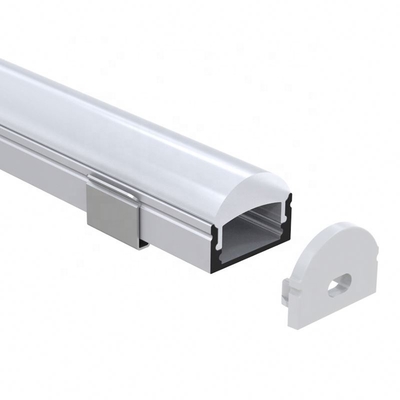 Extruded Mounted LEDs Aluminium Profile , Flexible Stair Profile With LED OEM