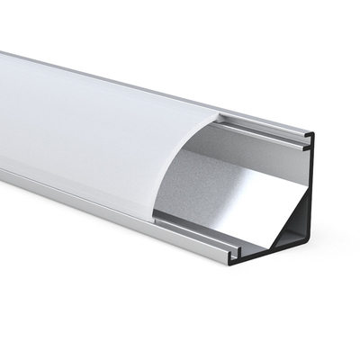 Black Corner LED Profile 16MM x 16MM Aluminum Alloy Material For LED Strip