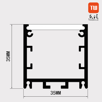 Industrial Circular LED Profile , Round LED Plastic Profile With Bending Decoiling