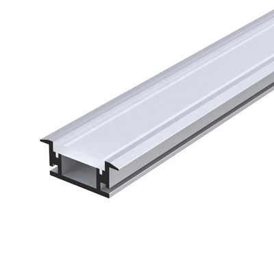 U Shape Recessed LED Profiles Channel Anodized painting For Floor Lighting