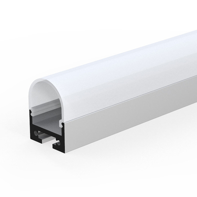 Industrial Surface Mounted LED Profile Black Anodized for Wardrobe Cinema