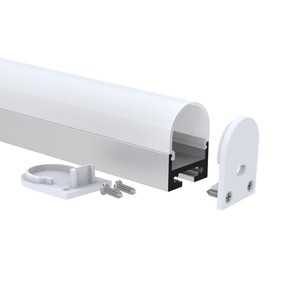 Industrial Surface Mounted LED Profile Black Anodized for Wardrobe Cinema