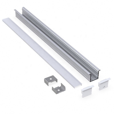 V Shape Recessed Aluminium Extrusion For LED Strip Black Silver white color