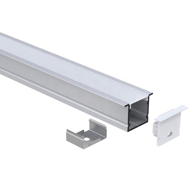 V Shape Recessed Aluminium Extrusion For LED Strip Black Silver white color