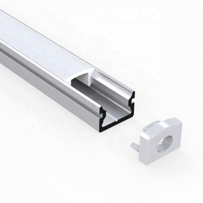 Square Shape Surface Mounted LED Profile 6063 Aluminum Material For Kitchen Cabinet