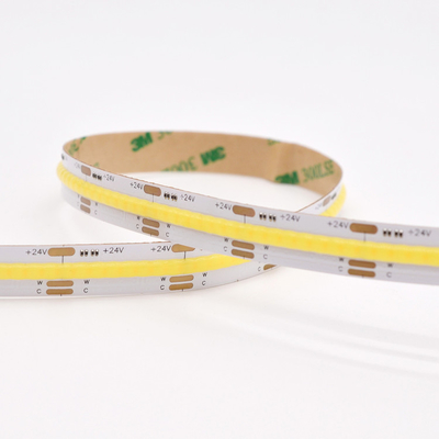 Warm Cold White COB LED Flexible Strip Lights DC24V 10mm For City Building