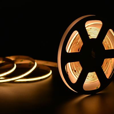 Warm White COB 3000k LED Strip Light 8mm Dotless For Lighting Decoration