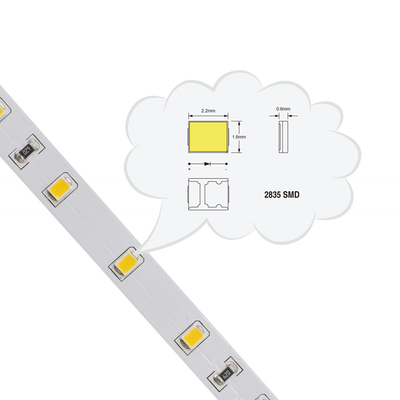 SMD2835 Waterproof SMD LED Strip Flexible 240LEDs / M For Display Stores