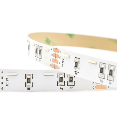 Side Emitting RGB LED Strip Lights , 020Led SMD LED Flexible Strips 60 Leds / M