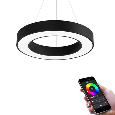 Circular Round LED Linear Lights Ip44 Remote Control For Office Decoration