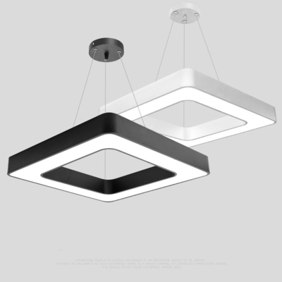 Suspension LED Linear Lights , Square 4 Foot LED Suspended Linear Fixture