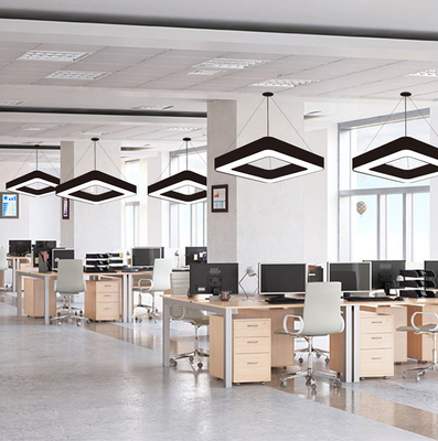 Suspension LED Linear Lights , Square 4 Foot LED Suspended Linear Fixture