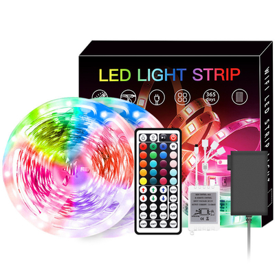 12V 10m 5050 RGB LED Strip , Remotely Controlled Smart Home LED Strip