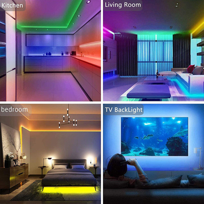 Bluetooth APP Control 5050 RGB LED Strip Waterproof For Indoor Outdoor Decoration