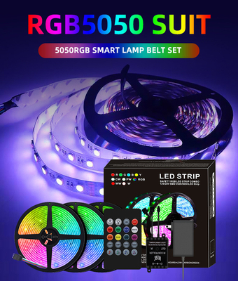 Bluetooth APP Control 5050 RGB LED Strip Waterproof For Indoor Outdoor Decoration