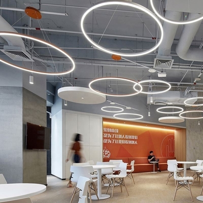 Outdoor Round Circular LED Profile 6063 Aluminum Alloy Material For Ceiling