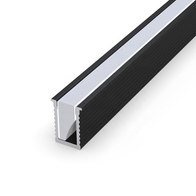 Square Recessed LED Profiles  , LED Strip Aluminum Channel 6063 Alloy Material