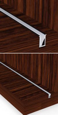 Square Recessed LED Profiles  , LED Strip Aluminum Channel 6063 Alloy Material