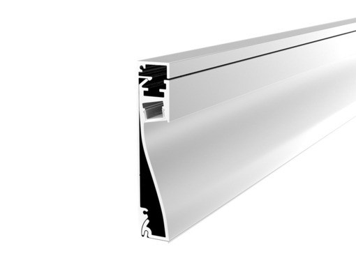 Skirting Plasterboard LED Profile Aluminium Alloy Material For 10mm Width Led Strip