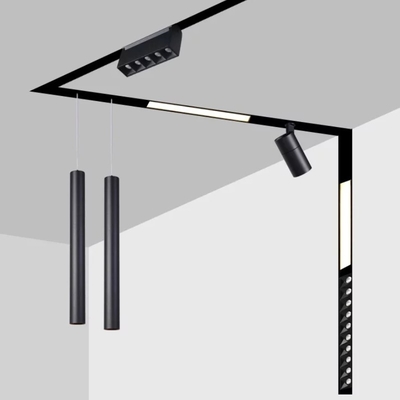 4 Wire Magnetic Track Lighting System Aluminium Surface Recessed For Led Light