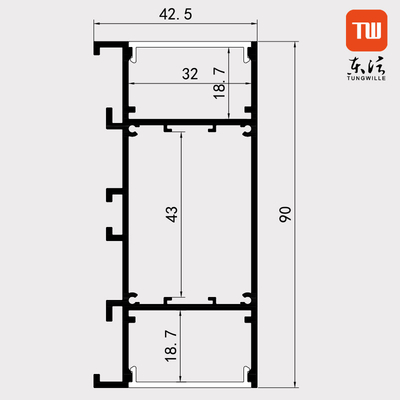 Aluminum Alloy Surface Mounted LED Profile , LED Strip U Channel With Welding Service
