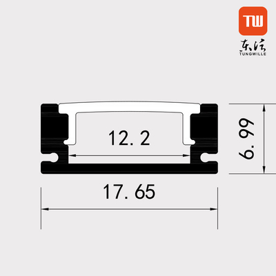 Office Wardrobe Aluminium Profiles For Led Strip Lights OEM ODM
