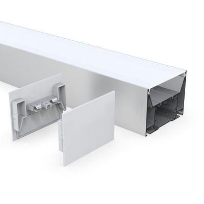 100mm X 75mm Suspended LED Profile Aluminium Silver For Cupboard Cinema