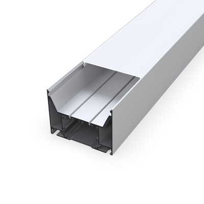 100mm X 75mm Suspended LED Profile Aluminium Silver For Cupboard Cinema