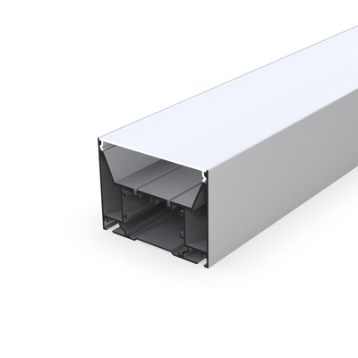 100mm X 75mm Suspended LED Profile Aluminium Silver For Cupboard Cinema