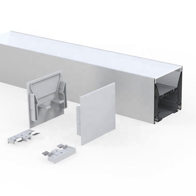 Silver white LED Strip Lights Aluminum Profile 80mm x 76mm for Wardrobe