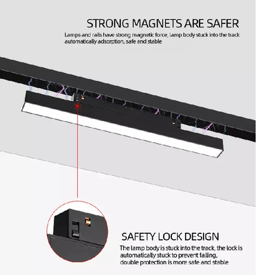 10W Recessed Magnetic LED Track Aluminium Surface For Pendant Light