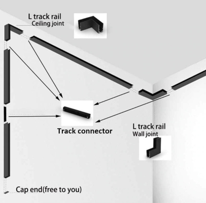Adjustable LED Linear Track Light Rail Magnetic For Kitchen Bedroom OEM ODM