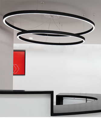 Round Aluminum LED Channel For LED Strip Lights Bendable Black Color