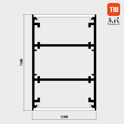 Round Aluminum LED Channel For LED Strip Lights Bendable Black Color