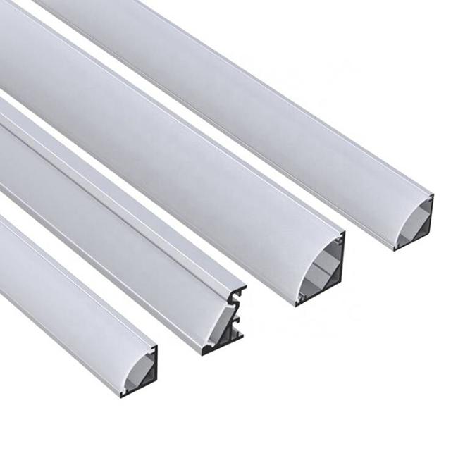 OEM LED Strip Corner Channel , V Shaped Extrusion 45 Degree Aluminum
